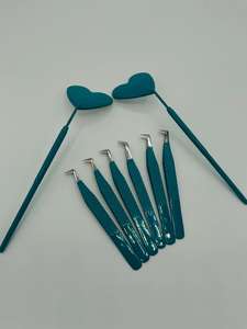 แหนบสแตนเลสแบบกำหนดเองแหนบต่อขนตาแบบมีโลโก้ทนทาน - Product Image 2