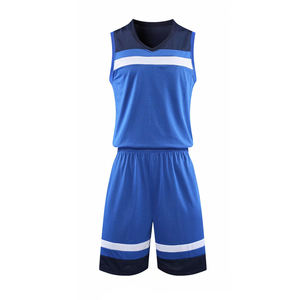 Conjunto de camisetas de uniforme de baloncesto de secado rápido personalizado Unisex chándales de entrenamiento con características antibacterianas de talla grande para adultos - Product Image 1