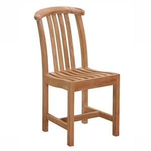 เก้าอี้รับประทานอาหารทำจากไม้สักเนื้อแข็งดีไซน์ทันสมัยหรูหราทนทานสำหรับสวนกลางแจ้งวิลล่าสวนลานสวนโรงแรม - Product Image 3