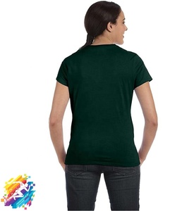 Custom Printing and Embroidery Logo Women Organic Cotton T shirt 2026 - Product Image 2