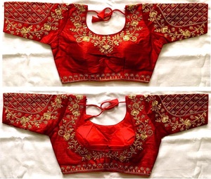 Abito da sera firmato in stile Bollywood <span class=keywords><strong>mezza</strong></span> <span class=keywords><strong>manica</strong></span> intera pesante lavoro in sequenza ricamato ultima collezione camicette ready made Alphanumero - Product Image 5