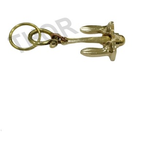 Neo Móc Chìa Khóa Bằng Đồng Hải Lý ~ Neo Hàng Hải Đơn Giản Cho Vòng Chìa Khóa Mặt Hàng Quà Tặng Gia Đình Brass Frnish - Product Image 6