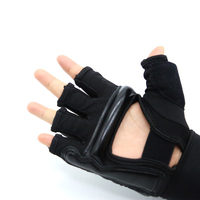 Guantes de boxeo profesionales MMA, de cuero de vaca y microfibra de PU, venta al por mayor