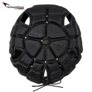 Custom Soft Shell EVA Goalie Head Guard acolchado Soccer Headgear y seguridad Rugby casco con patrón de cara - Product Image 3