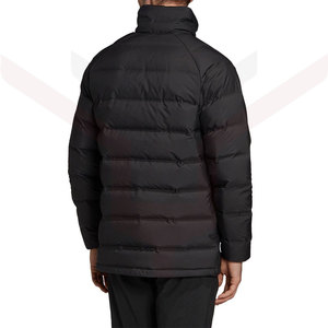 Chaqueta larga acolchada de algodón para hombre, de manga larga y cuello redondo, Color sólido, venta directa de fábrica - Product Image 5