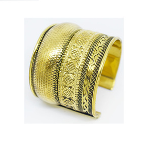 1980 Ancient New Year West Virginia Painting Halloween Jewelry Brass <b>Cuffs</b> shine bright <b>Silver</b> Plating <b>Bracelet</b> <b>Cuff</b> for Women - Product Image 5