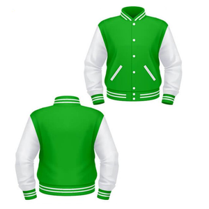 Chaqueta Universitaria de Invierno Bordada Personalizada, Chaquetas de Lana Casuales para Hombre con Impresión Digital - Product Image 1