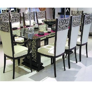 New Designer Modern Look Dining Room Furniture Teak Wooden Modern Dining <b>Table</b> Set Beautiful Designed Modern Dining <b>Table</b> Set UK - Product Image 1