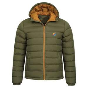 Custom Logo Men's Thick Padded Hooded Streetwear <b>Puffer</b> <b>Jacket</b> Warm Winter Polyester/Cotton High Quality - Product Image 4