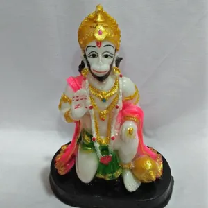 ไฟเบอร์ Lord Hanuman Murti Idol Ganesha ศาสนารูปปั้น Pooja Puja Murti Hindu พระเจ้า