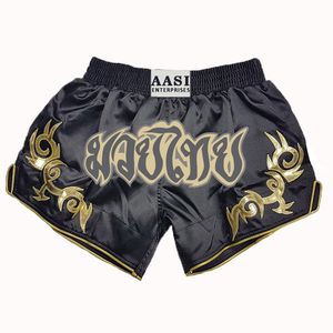 Pantalones cortos de lucha Muay Thai, ropa para artes marciales, Kickboxing, jaula de entrenamiento - Product Image 6