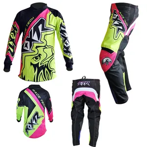 Setelan Motocross Kualitas Tinggi, Setelan Baju Dan Celana Desain Kustom Merek/Sublimasi Sepeda Motor Motocross