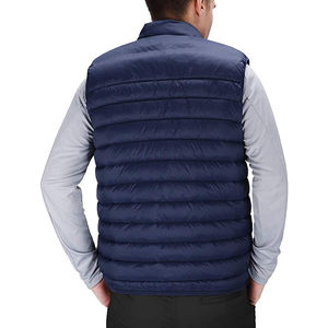 Chaqueta acolchada de lona transpirable con cremallera hecha a medida OEM, abrigo de invierno con capucha sin mangas, diseño personalizado con cuello redondo, ¡superventas! - Product Image 6