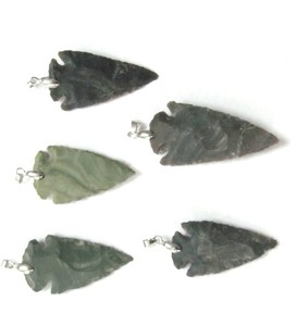 Pendentifs en pointes de flèches d'agate indienne |   Décoration d'intérieur en pierres précieuses sculptées |   pour - Product Image 5