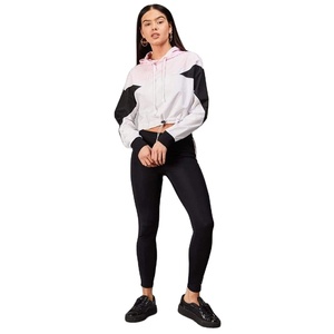 High Quality Blank Customized Logo Long Sleeve Crop <b>Top</b> Hoodie Women Cotton Casual Hoodies for Women - Product Image 3