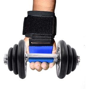 Correa de levantamiento de pesas para entrenamiento de gimnasia personalizada, ganchos para varilla de entrenamiento, agarre resistente, correas de gancho para barra de tracción acolchadas de neopreno grueso - Product Image 5