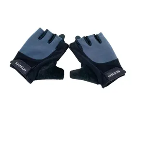 Unisex Custom Logo Lightweight 3-Piece Half Finger Zipper Closure Leather <b>Weight</b> Lifting <b>Gloves</b> Black Set for Fitness <b>Training</b> - Product Image 1