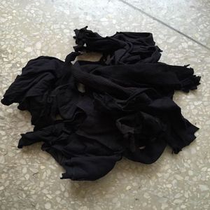 ผ้าฝ้ายสีดำ Hosiery ตัด/คลิป - Product Image 1