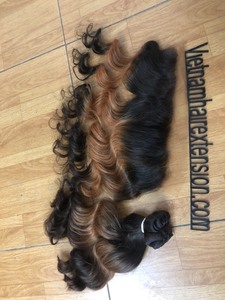 Extensions de cheveux naturels de qualité supérieure et à prix avantageux, tissage machine, boucles françaises, origine vietnamienne, 100g - Product Image 4