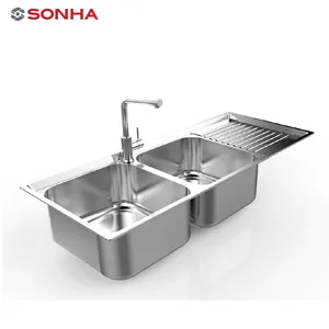 SS304不锈钢冲压厨房水槽一款高品质产品越南品牌