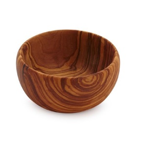Bol de service rond en bois de conception standard pour fruits et salades, taille mini, idéal pour le service en cuisine et les événements de mariage - Product Image 6