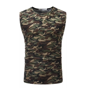 Été Hommes Bodybuilding Tops Sleeveless Workout Fitness Vest Men New Fashion Camo Tank Tops Oversize Casual Singlets - Product Image 6
