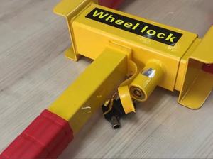 भारी शुल्क स्टील ऑटो पार्किंग ताला कार पहिया दबाना टायर ताला कार विरोधी चोरी ताला - Product Image 4