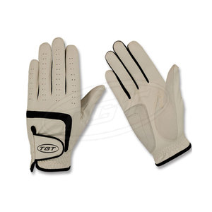 Guantes de golf de piel de oveja zurdos personalizables para hombres Guantes de golf de cuero aplicables al aire libre del fabricante de Pakistán - Product Image 4