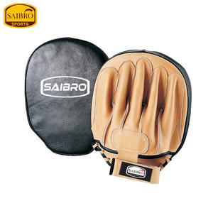 Professional Custom Logo 8oz Cowhide <b>Kick</b> <b>Boxing</b> <b>Gloves</b> 6oz Focus Target Mitts PU Leather Punching Pads for Martial Arts <b>Boxing</b> - Product Image 1
