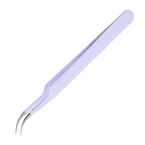 Meilleures ventes de pinces à cils légères Logo personnalisé imprimé couleur unie Nouveau design en acier inoxydable - Product Image 4