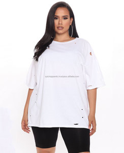 บริการผลิตเสื้อยืดสตรีทแวร์ผ้าฝ้าย 100% คุณภาพพรีเมียมสำหรับผู้หญิง พร้อมบริการพิมพ์ลายและบรรจุภัณฑ์ตามสั่ง - Product Image 5