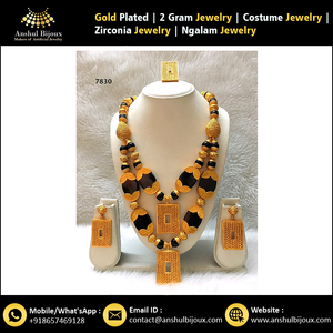 American Ngalam Long Bridal <b>Set</b> <b>Jewellery</b> <b>for</b> <b>Wedding</b> Gift Party Engagement Anniversary - Product Image 3