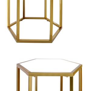 High Quality Luxury Decorative Side Marble Top Coffee Table with Metal <b>Frame</b> Accent Living Room Furniture - Product Image 3