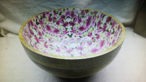 Cuenco de madera desechable hecho a mano para aperitivos, frutas secas, Popular Hogar, Hotel, restaurante, popurrí decorativo, utensilios de cocina impresos - Product Image 4