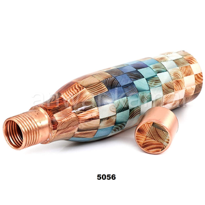 Botella de agua de cobre con diseño a prueba de fugas, protección contra fugas - Product Image 1