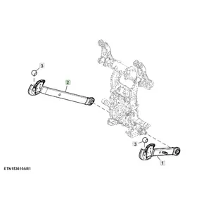 Part for JD JohnDeere Tractor, draft link, hook type, cat 2, lh Part Number SJ27931