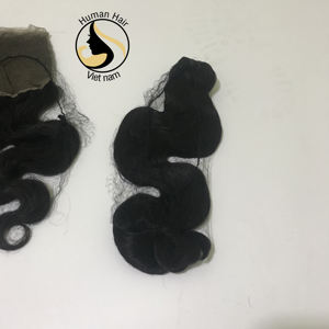 Vente en gros de cheveux, cuticules indiennes brutes alignées, cheveux humains, Double trame, Extension, Body Wave HD, ensemble de fermeture en dentelle - Product Image 2