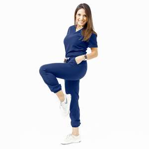 Ensemble article de gommage pour femmes, vaisselles en Spandex / polyester résistant aux rides, combinaison pour infirmières, uniformes d'hôpital - Product Image 5