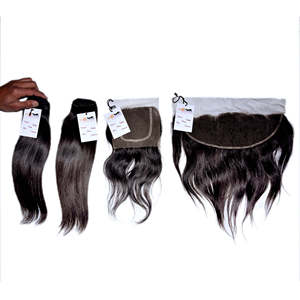ลูกไม้ปิดด้านหน้าด้วยการรวมกลุ่ม,100% มนุษย์ผมที่ยังไม่ได้ลูกไม้ด้านหน้าเนียนตรงเวอร์จินบราซิลผมสำหรับความเย้ายวนใจ - Product Image 6