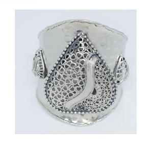 1902 antiguo Año Nuevo latón <span class=keywords><strong>Carolina</strong></span> del Norte encanto joyería diseño plata grabado latón pulsera brazalete para mujer - Product Image 4