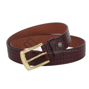 Cinturón de cuero con hebilla para hombre, cinturón informal con correa para la cintura - Product Image 3