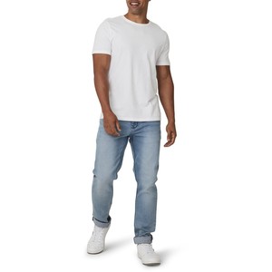 Camiseta deportiva DryBlend para adultos 6,0 oz., 100% algodón Camiseta Lisa blanca de poliéster para hombres - Product Image 4