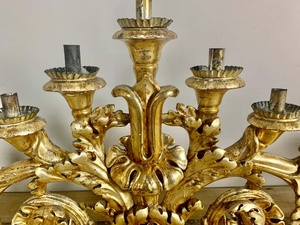 Italian giltwood candle holders - Product Image 3