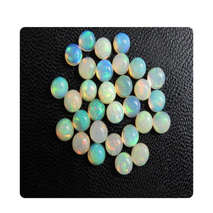 Venta al por mayor 6MM cabujón de ópalo etíope Venta caliente piedra redonda natural piedras preciosas sueltas - Product Image 1