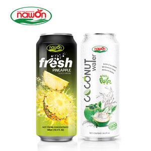 500ml NAWON Fabricantes de agua de coco enlatada con pulpa - Product Image 1