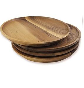Assiette de service en bois pour service, vaisselle et assiette de chargement en bois pour courses personnalisées, vente à customiser, vente en gros, 9 pièces - Product Image 5