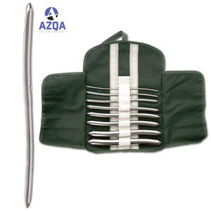 Pakistan'da yapılan jinekoloji ve obstetrik muayene için Metal durumda toptan Hegar rahim dilatör seti - Product Image 4