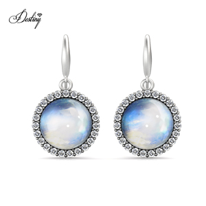 Pendientes colgantes de ópalo de piedra lunar para mujer, joyería Bohemia, joya con estilo de gota para el destino, novedad de 2021 - Product Image 2