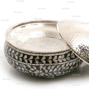 Olla de Acero Inoxidable y Madreperla de Alta Calidad al por Mayor con Tapa de Acero Inoxidable, Utensilios de Cocina, Olla para Servir Alimentos - Product Image 2