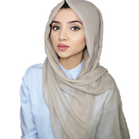 Hiyab de Algodón Moderno para Mujer, 600 Colores, Pañuelo Largo Tradicional Personalizable, Superventas, Secado Rápido, Antiarrugas